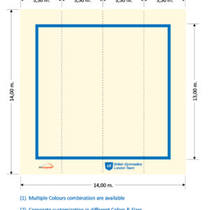 Tapiz de competición Gimnasia Rítmica Poliamida 14x14RG Carpets